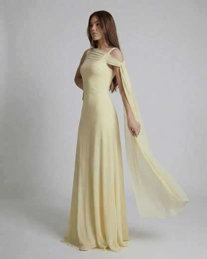 Sonia - Abito Maxi Solenne Donna Elegante Femminile Moderno