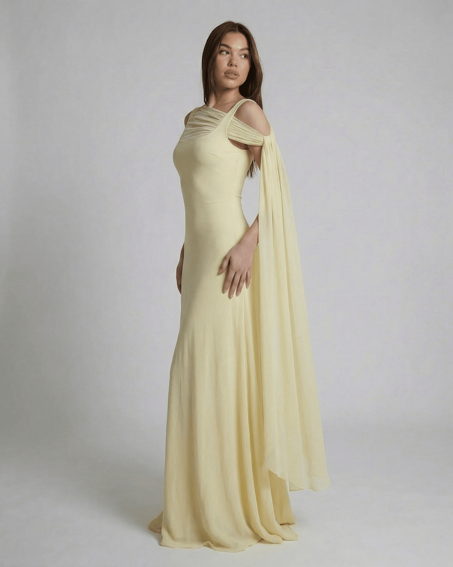 Sonia - Abito Maxi Solenne Donna Elegante Femminile Moderno