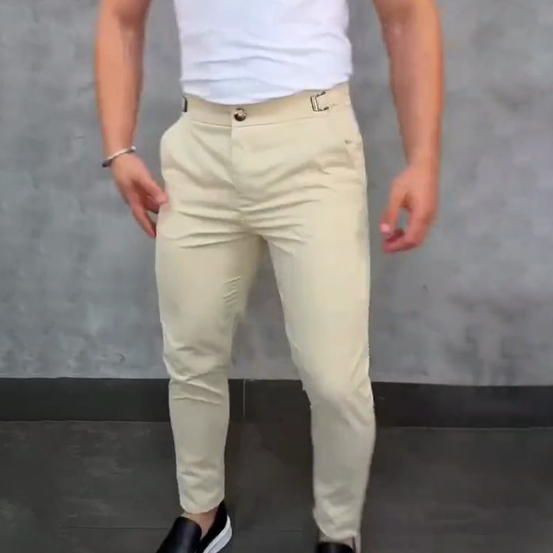Teobaldo - Pantaloni Slim Fit Uomo Comfort Moderno