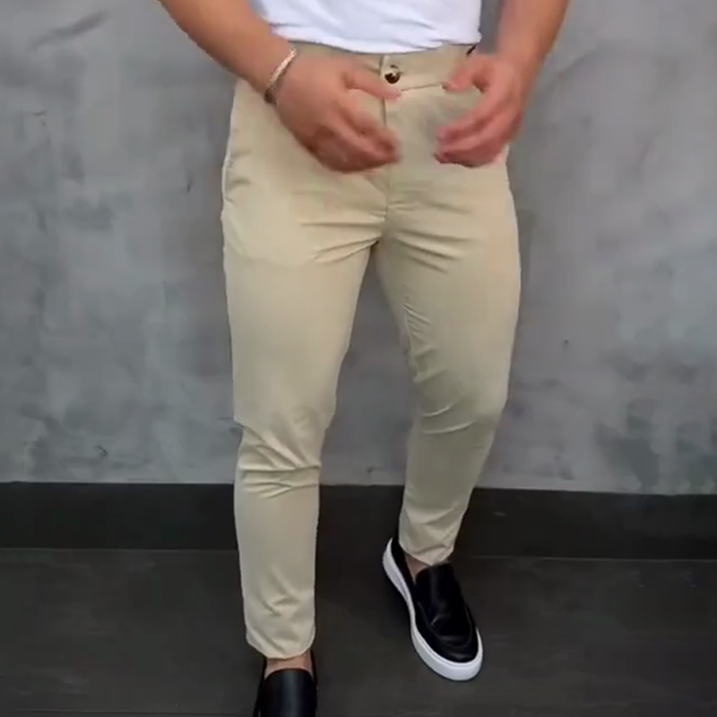 Teobaldo - Pantaloni Slim Fit Uomo Comfort Moderno