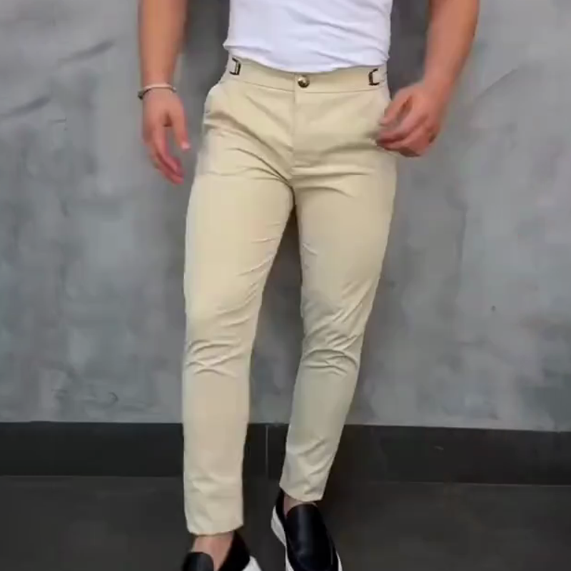 Teobaldo - Pantaloni Slim Fit Uomo Comfort Moderno