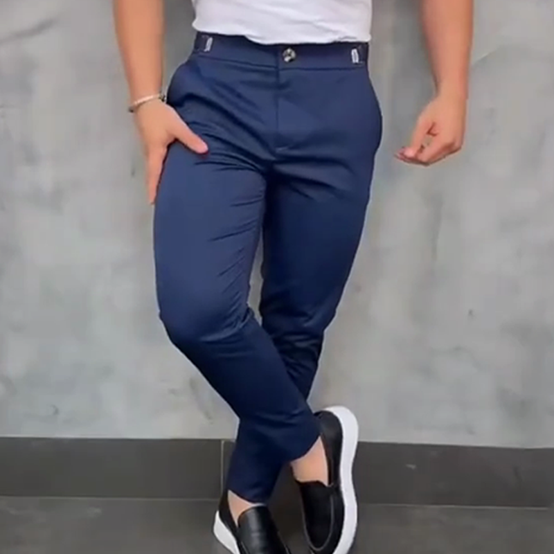 Teobaldo - Pantaloni Slim Fit Uomo Comfort Moderno