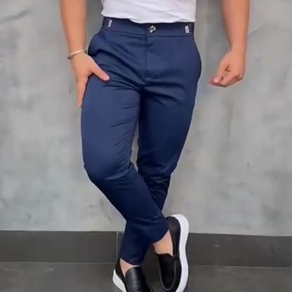 Teobaldo - Pantaloni Slim Fit Uomo Comfort Moderno