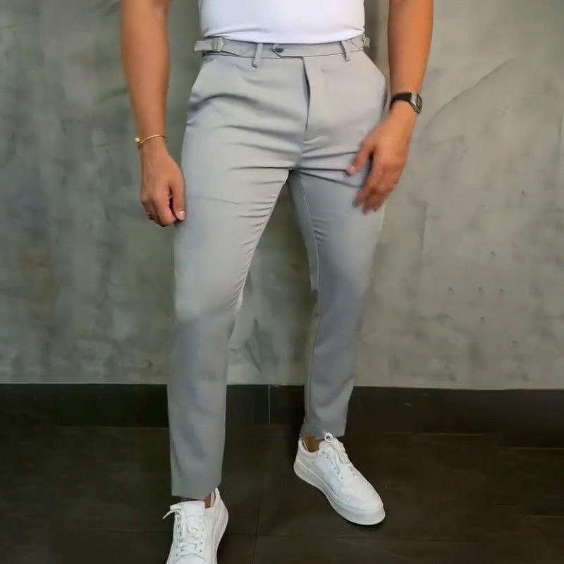Teobaldo - Pantaloni Slim Fit Uomo Comfort Moderno