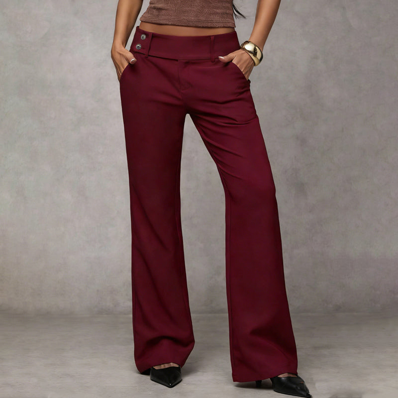 Marianna – Pantaloni A Zampa Con Taglio Sartoriale E Linea Slanciata