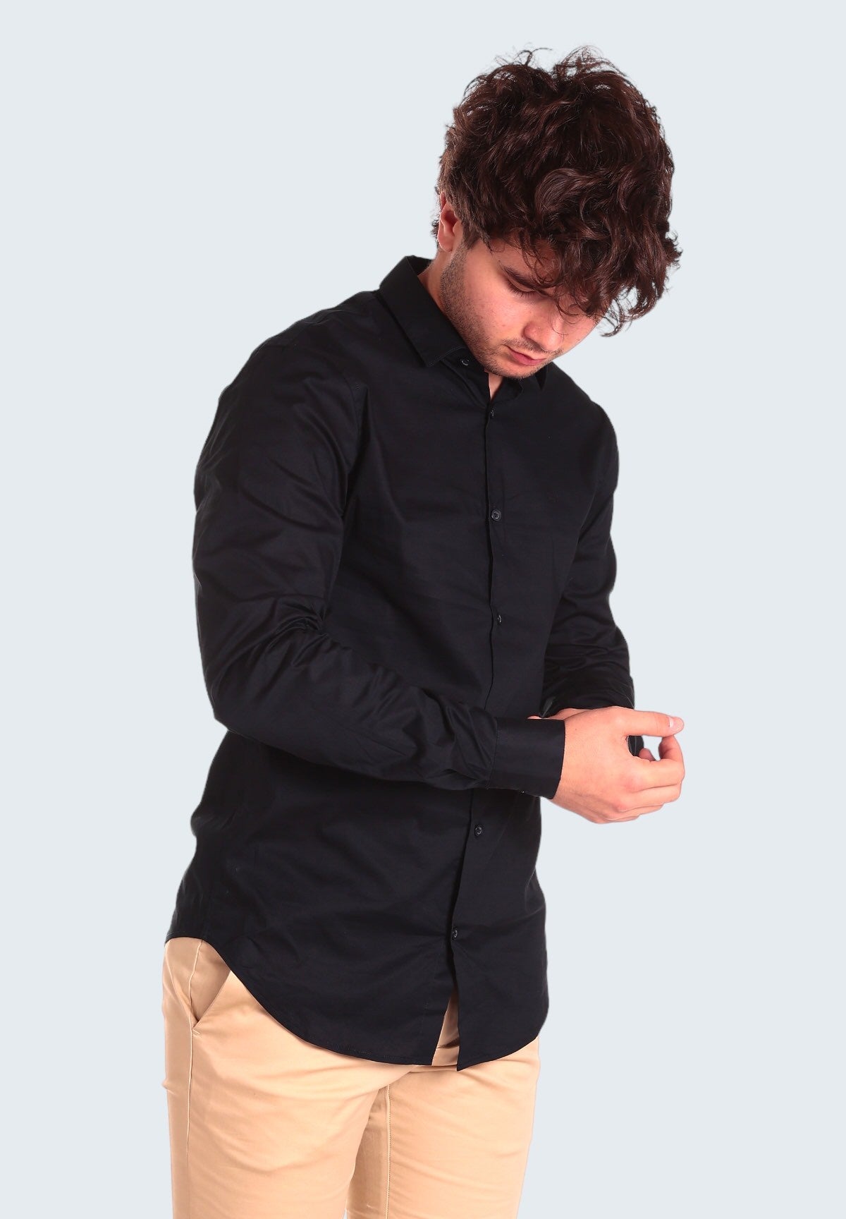 Antonio – Camicia a Maniche Lunghe da Uomo in Blu Navy Intramontabile