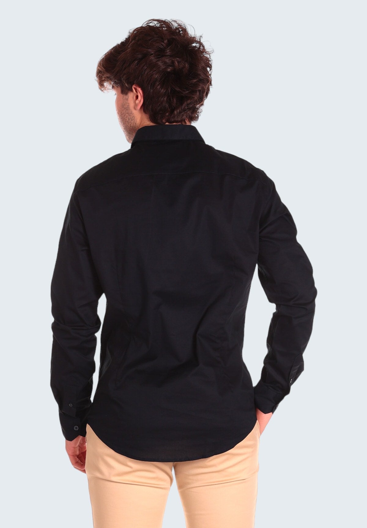 Antonio – Camicia a Maniche Lunghe da Uomo in Blu Navy Intramontabile