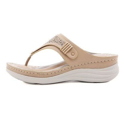 Mirisa - Sandali Ortopedici Donna Comodi Zeppa Estate
