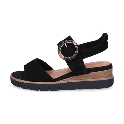 Rexeta - Sandali Zeppa Donna Tamaris Neri Eleganti Moderni