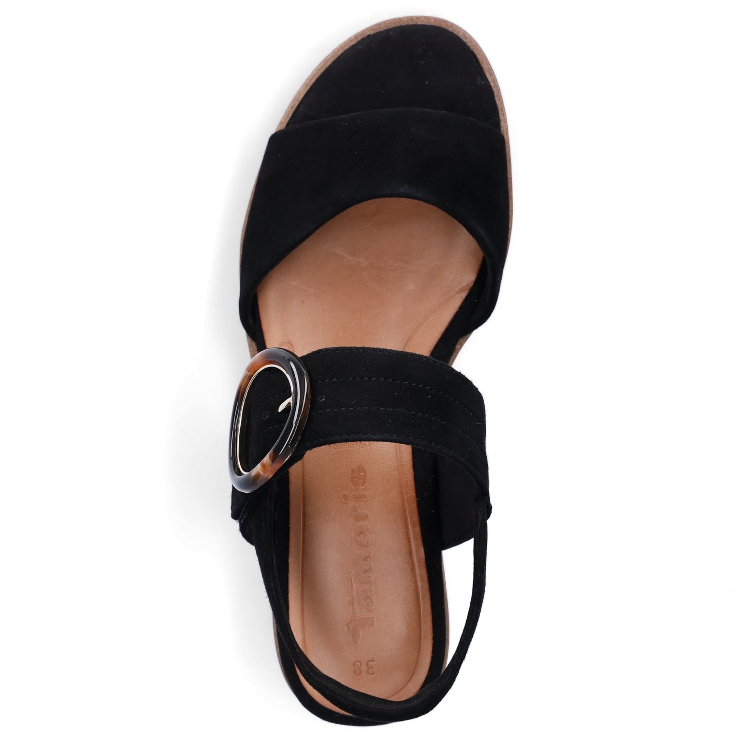 Rexeta - Sandali Zeppa Donna Tamaris Neri Eleganti Moderni