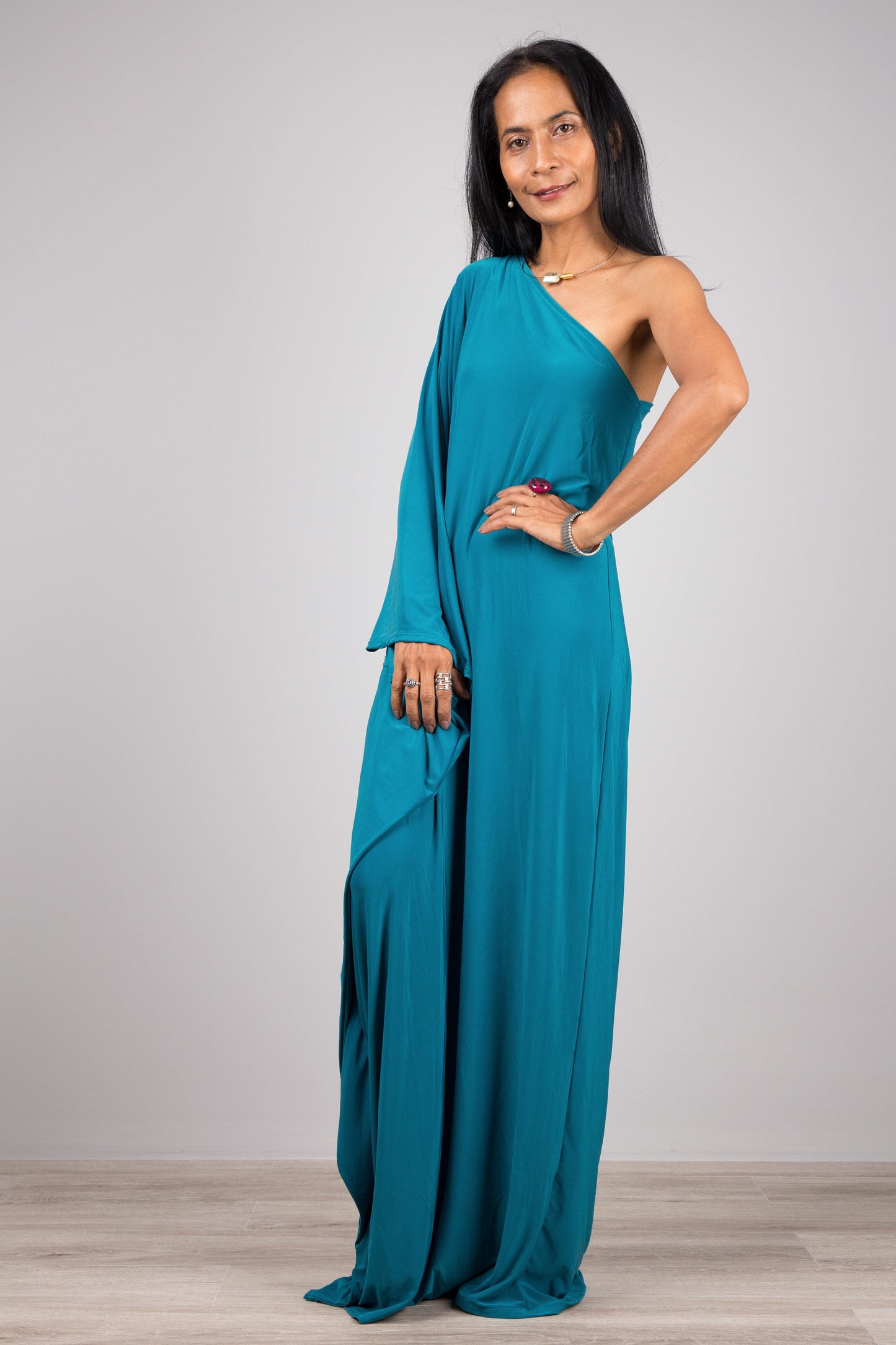 Marsisa – Abito Monospalla Teal