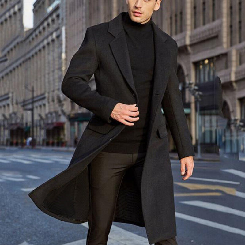 Guido - Cappotto Lungo Uomo Collo Rovesciato