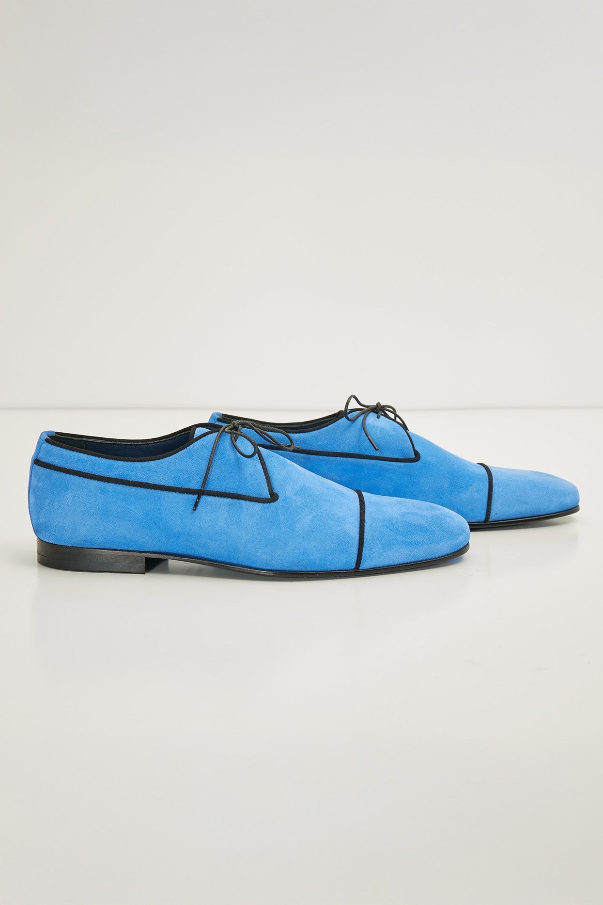 Lorisandro - Scarpe Derby Uomo Eleganti Azzurro Formale