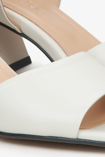 Antonina - Sandali Beige Eleganti Con Tacco Donna