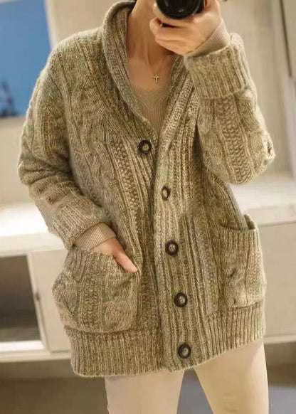 Jessica - Cardigan in Maglia Grossa con Bottoni