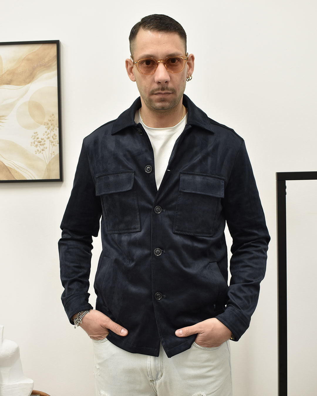 Ignazio - Giubbino Overshirt Leggero Uomo Contemporaneo