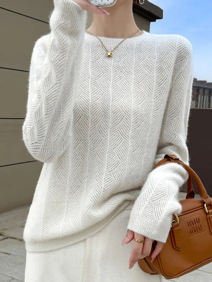 Carmela – Maglione Donna in Cashmere a Maniche Lunghe