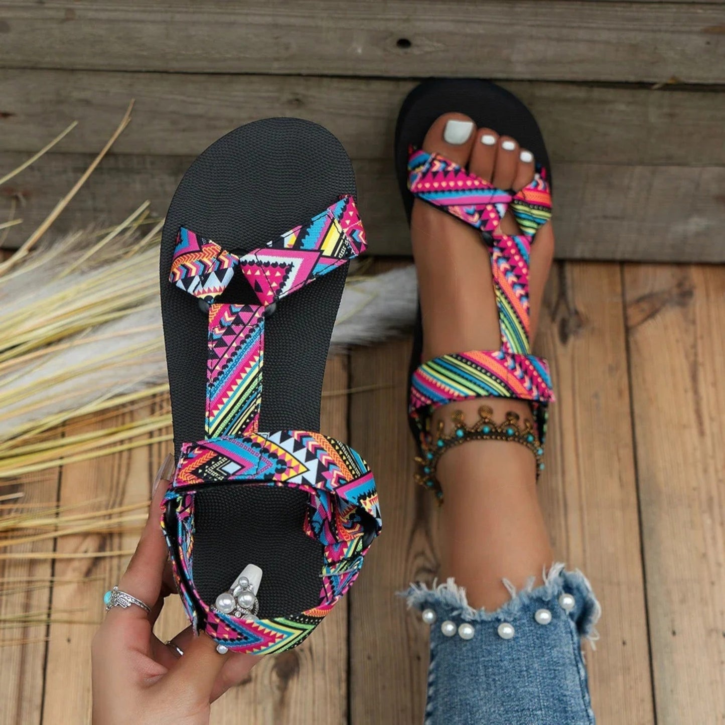 Romina – Sandali Bassi In Stile Bohemien Per Un Look Fresco