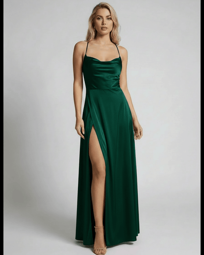 Sara - Abito Maxi Verona Donna Elegante Femminile Romantico