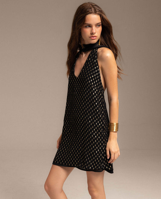 Cristiana - Vestito Nero Elegante Donna Chic e Senza Tempo