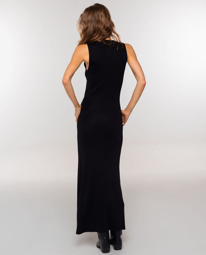 Debora - Vestito Nero Elegante Donna Romantico Serata Evento