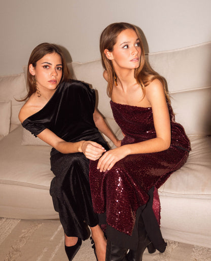 Celeste - Pantaloni Change of Plans Bordeaux Donna
