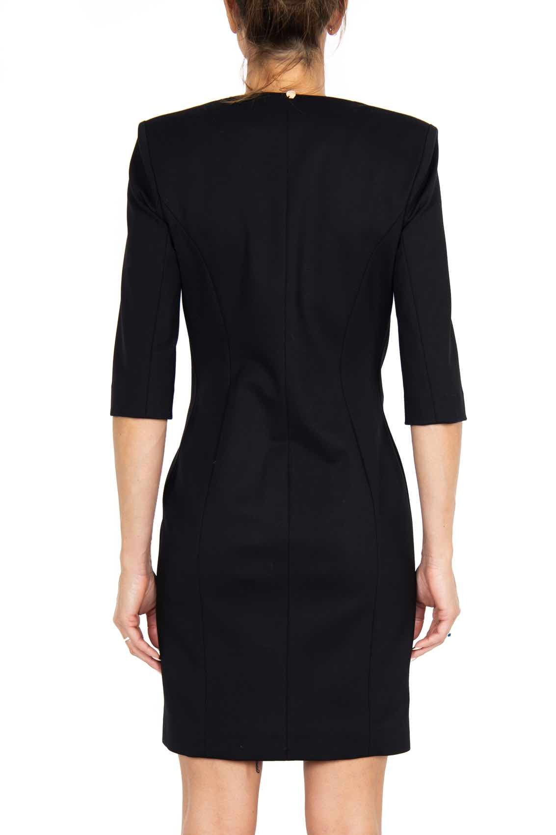 Kenia - Abito Corto Donna Nero Elegante Moderno