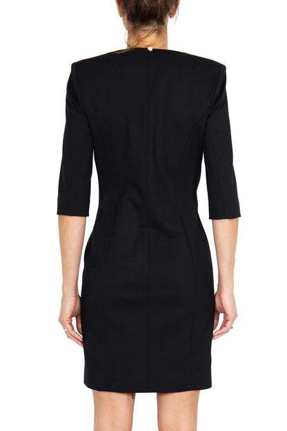 Kenia - Abito Corto Donna Nero Elegante Moderno