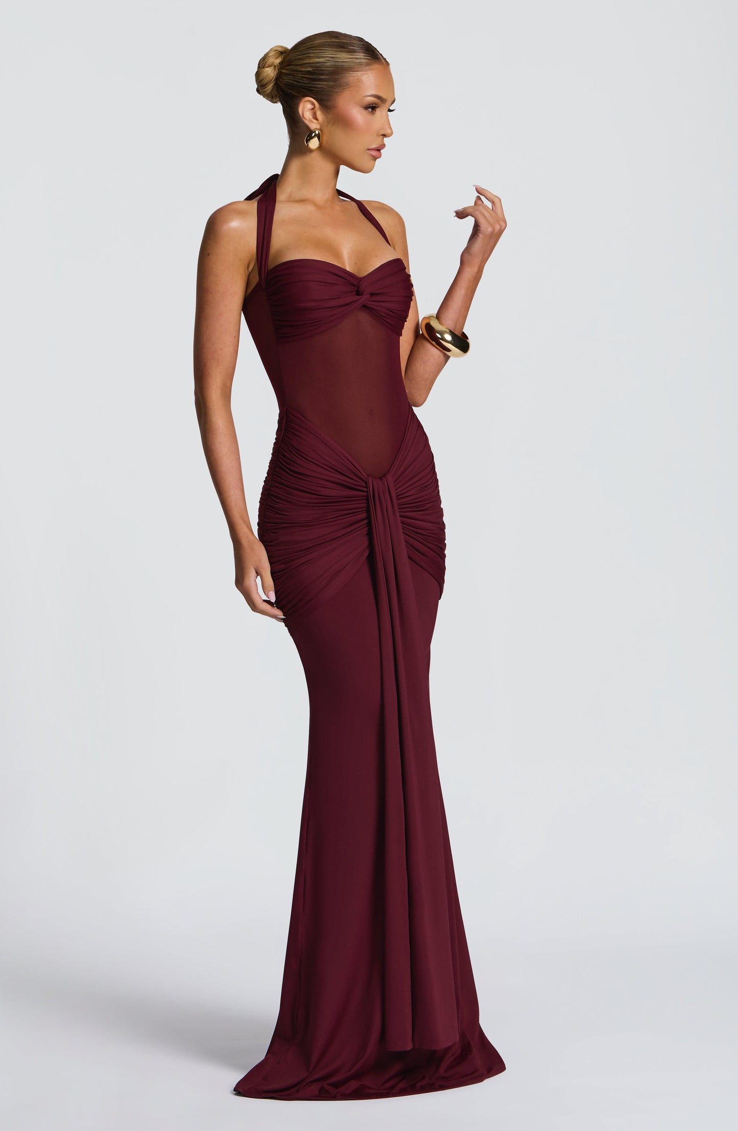 Melissa – Cherry Lacquer Vixen Abito Maxi
