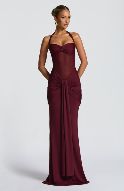 Melissa – Cherry Lacquer Vixen Abito Maxi