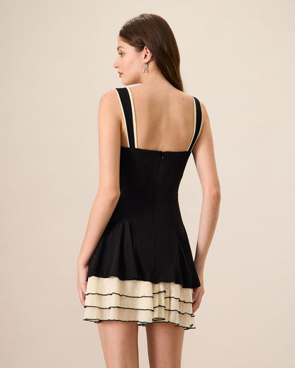 Gina - Women's Black Bodycon  Mini Dress