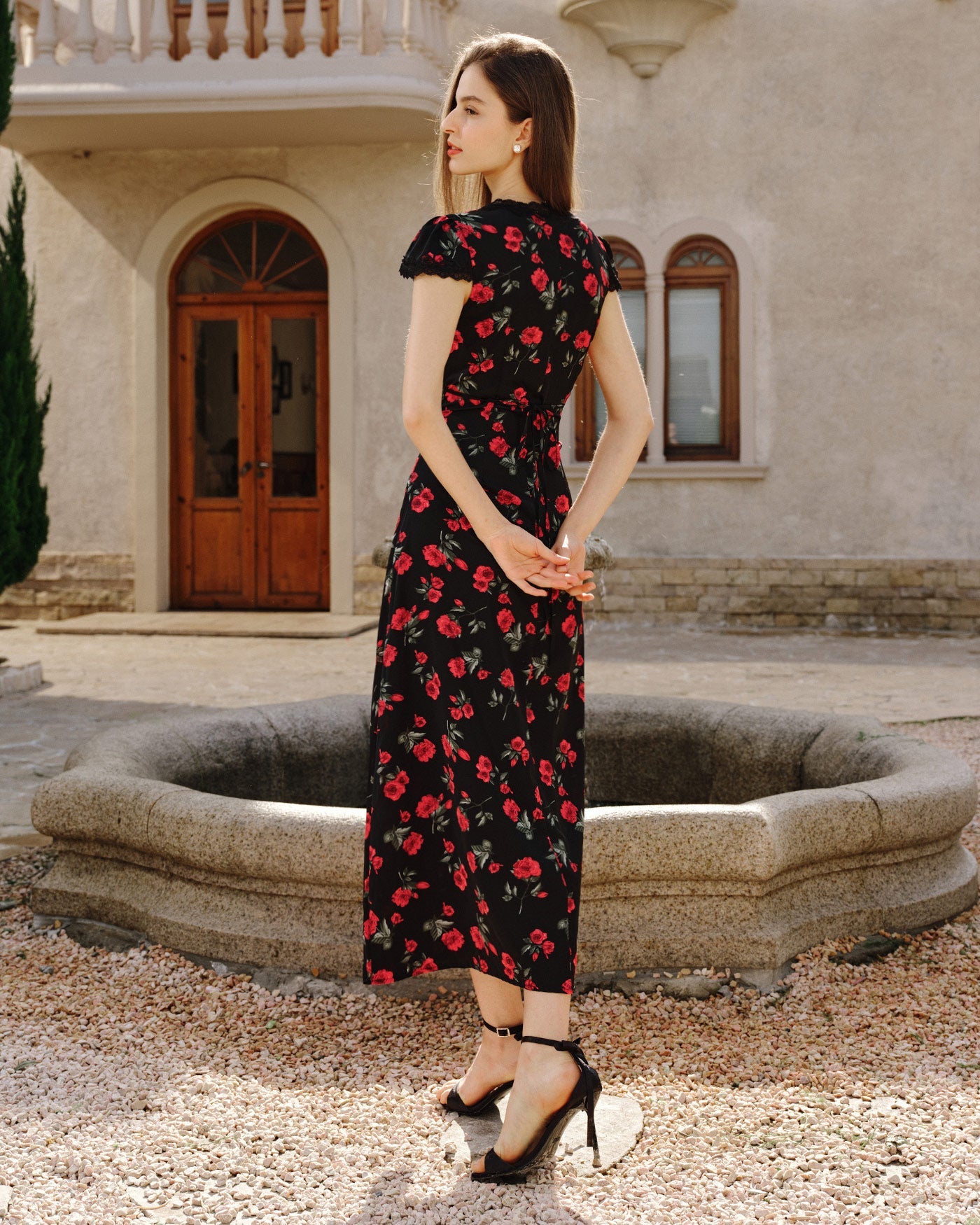 Gloria - Abito Maxi Donna Floreale Elegante