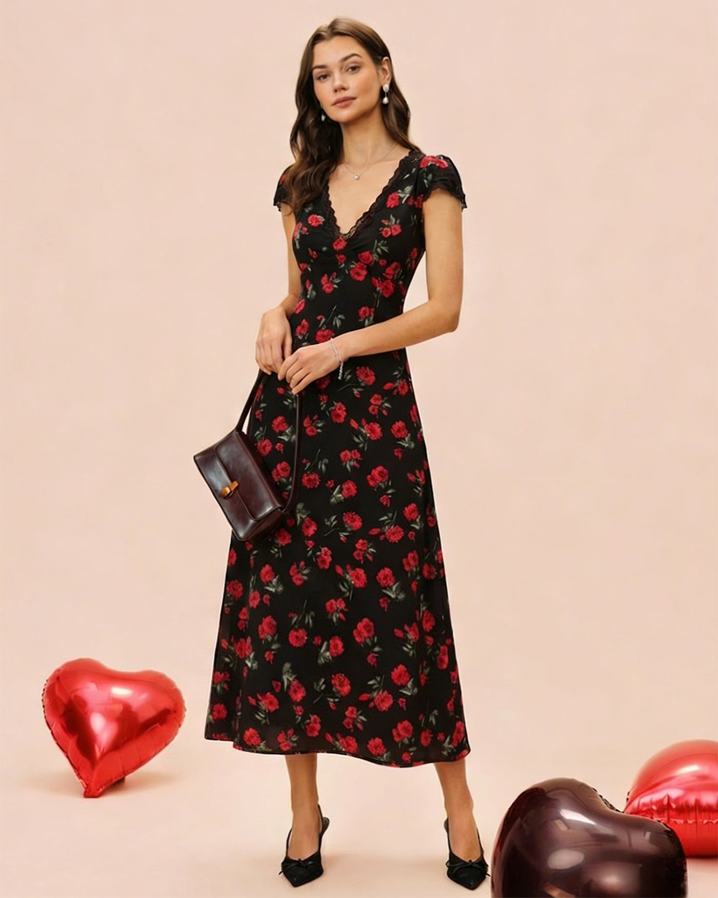 Gloria - Abito Maxi Donna Floreale Elegante