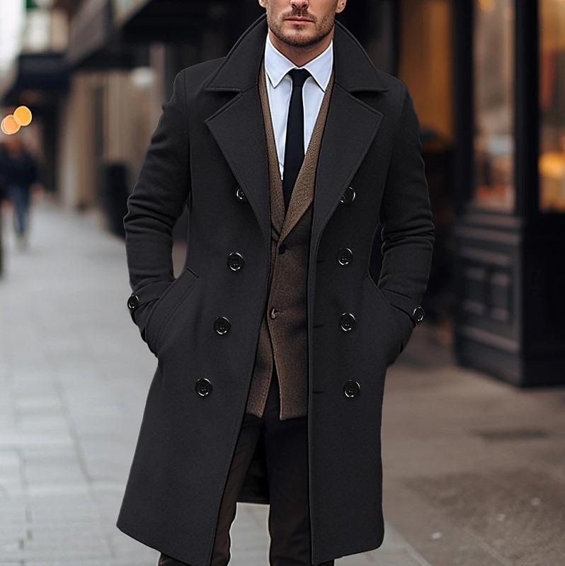 Enzo - Cappotto Doppiopetto Uomo Elegante Senza Tempo