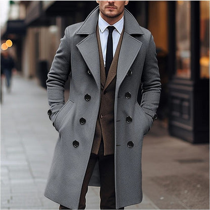 Enzo - Cappotto Doppiopetto Uomo Elegante Senza Tempo