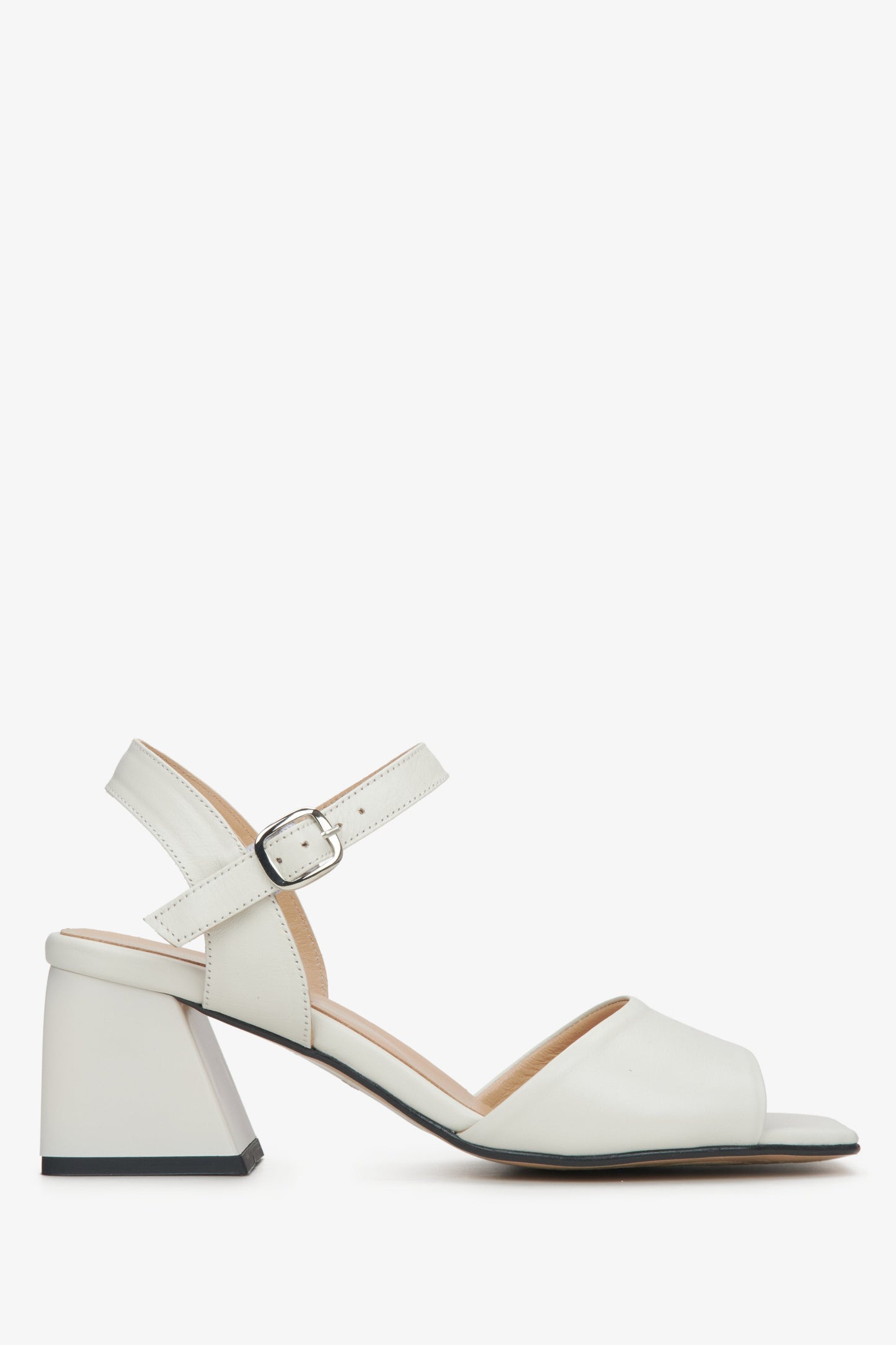 Antonina - Sandali Beige Eleganti Con Tacco Donna